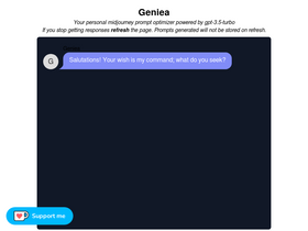 Geniea - Optimize AI content creation with precision prompt tailoring.