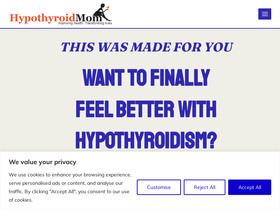 'hypothyroidmom.com' screenshot