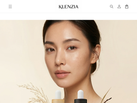 klenzia.com homepage screenshot