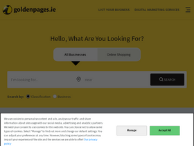 'goldenpages.ie' screenshot