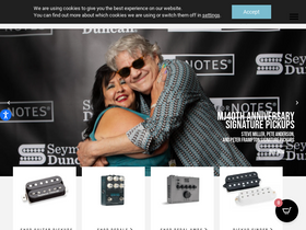 'seymourduncan.com' screenshot