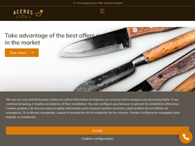 'aceros-de-hispania.com' screenshot