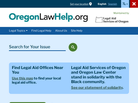 'oregonlawhelp.org' screenshot