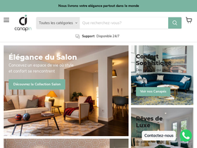 canapin.ma homepage screenshot