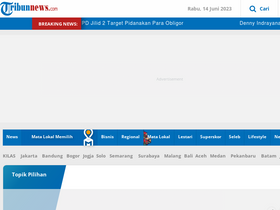 'palembang.tribunnews.com' screenshot