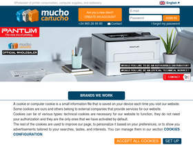 'muchocartucho.es' screenshot