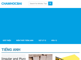 'chamhocbai.com' screenshot