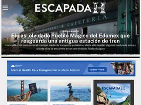 'escapadah.com' screenshot