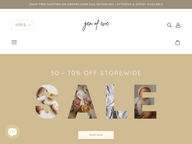 genofeve.com.au homepage screenshot