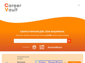 'careervault.io' screenshot