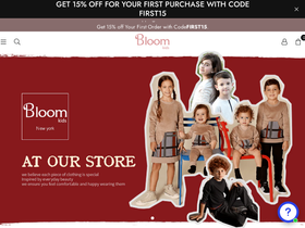 bloomfamilyfashion.com homepage screenshot