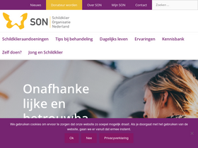 'schildklier.nl' screenshot