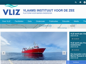 'vliz.be' screenshot