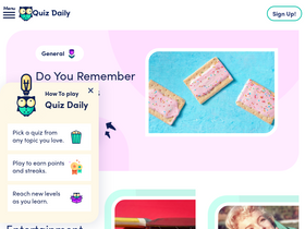 'quizdaily.com' screenshot