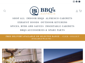 bbqsaustralia.com.au homepage screenshot