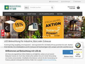 'beleuchtung-mit-led.de' screenshot