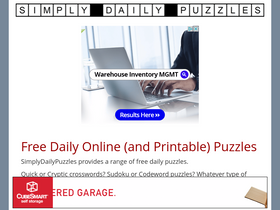 'simplydailypuzzles.com' screenshot