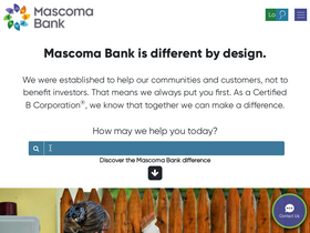 'mascomabank.com' screenshot