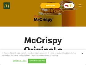 'mcdonalds.pt' screenshot