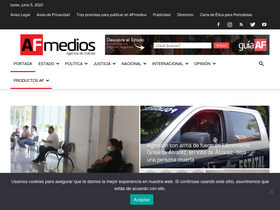 'afmedios.com' screenshot