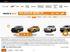 'hbchryslerdodgejeepram.com' screenshot
