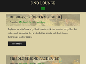 'dndlounge.com' screenshot