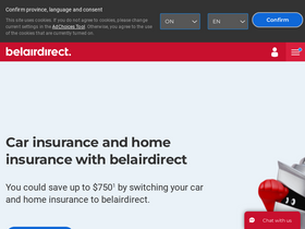 'belairdirect.com' screenshot