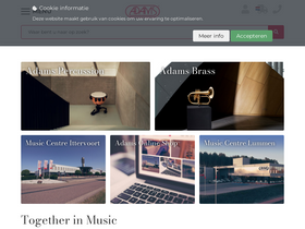 'adams-music.com' screenshot