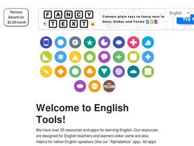 'englishtools.org' screenshot