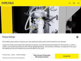 'sartorius.com' screenshot