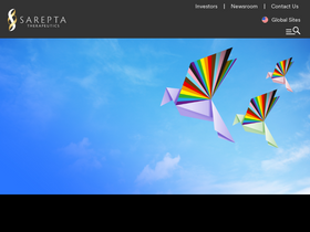 'sarepta.com' screenshot