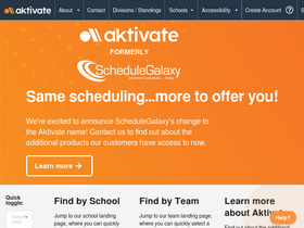 'schedulegalaxy.com' screenshot