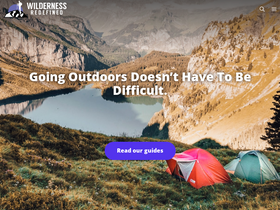 'wildernessredefined.com' screenshot