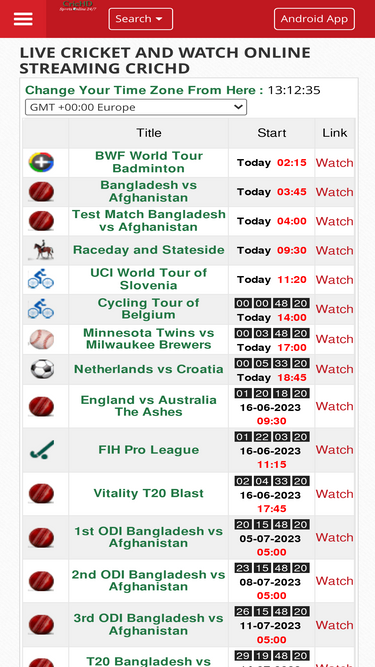 Live cricket and hot sale watch online streaming crichd