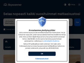 'skyscanner.fi' screenshot