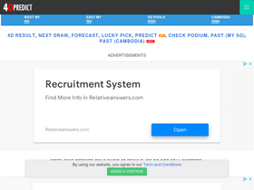 '4dpredict.com' screenshot