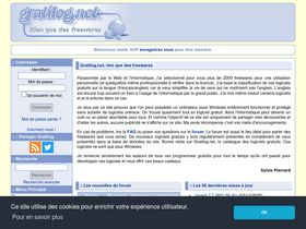 'gratilog.net' screenshot