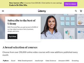 'udemy.com' screenshot