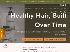 bommehair.com homepage screenshot