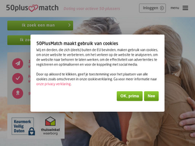 '50plusmatch.nl' screenshot