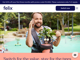 'felixmobile.com.au' screenshot