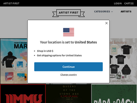 'artistfirst.com.au' screenshot