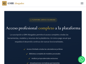 'gmhabogados.com.co' screenshot
