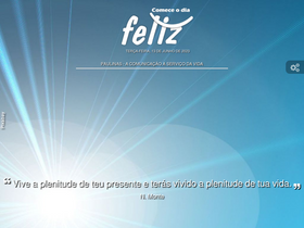 'comeceodiafeliz.com.br' screenshot
