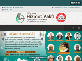 'hizmetvakfi.org' screenshot