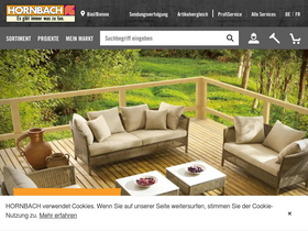 'hornbach.ch' screenshot