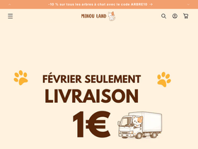 Minouland homepage screenshot