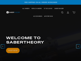 'sabertheory.com' screenshot
