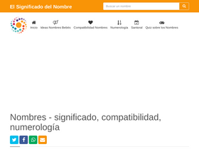 'elsignificadodelnombre.com' screenshot