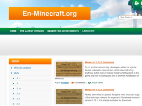 'en-minecraft.org' screenshot